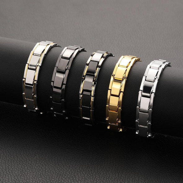 Men Detachable Titanium Steel Magnetic Therapy Bracelet Jewelry(Steel Color)