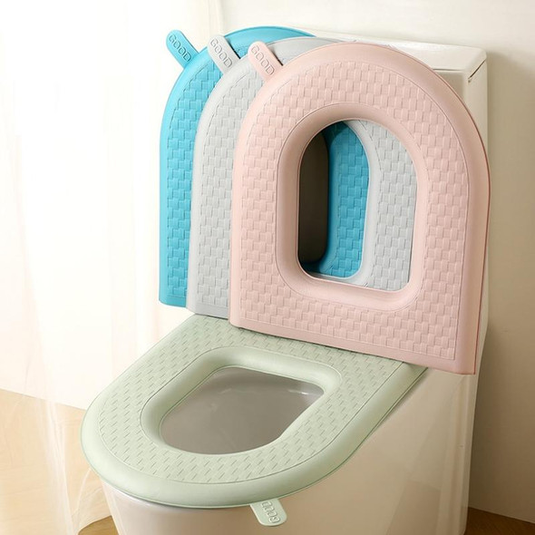 Household Thickened Waterproof Washable Toilet Seat, Color: Green