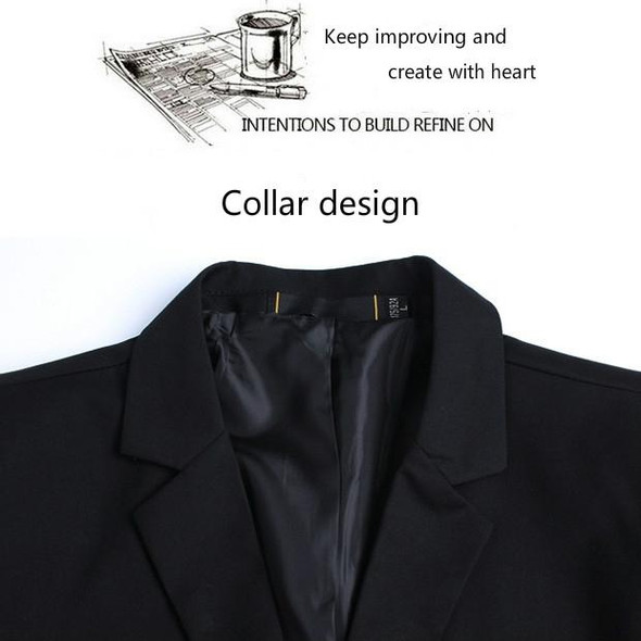 Men Casual Suit Self-cultivation Business Blazer, Size: 5XL(Gray)
