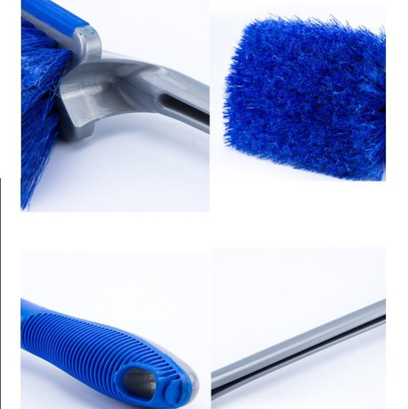 3 PCS Wheel Hub Long-Handled Brush Special Tool - Powerful Decontamination & Cleaning Of Tires, Colour: Blue Short Handle