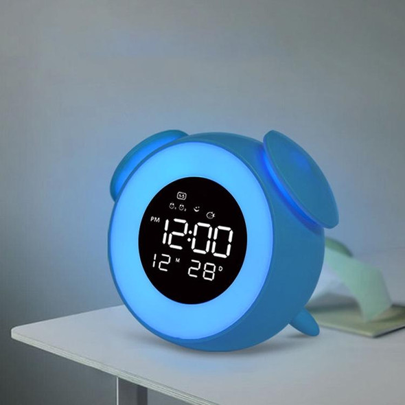 Cartoon Animal LED Smart Alarm Clock Bedside Mini Sleeping Lamp(Son  Rabbit), snatcher