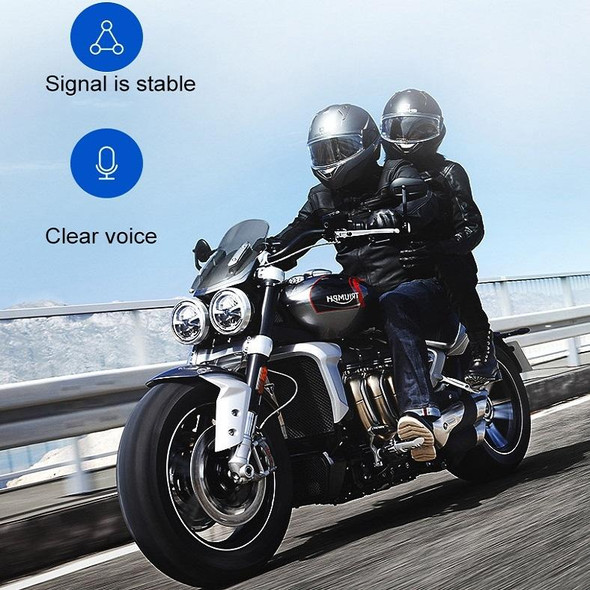 Motorcycle Helmet Call Music Navigation Bluetooth Headset, Color: Green(Hard Pipe Microphone)
