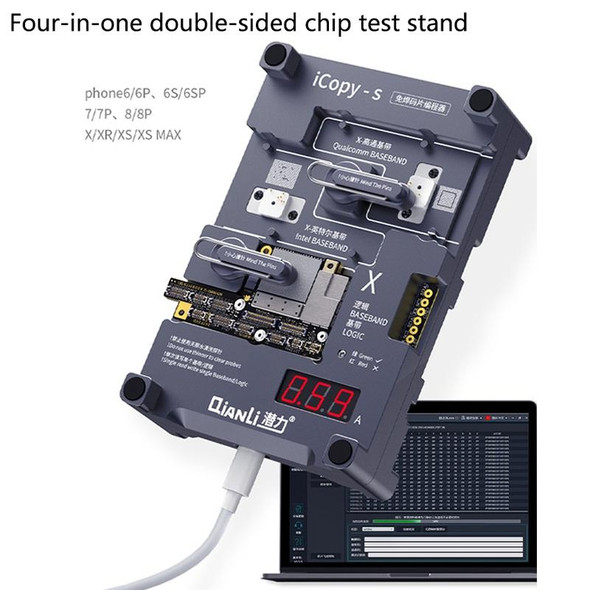 Qianli iCopy-S Double Sided Chip Test Stand 4 in1 Logic Baseband EEPROM Chip Non-removal - iPhone 6 / 6 Plus / 6S / 6S Plus