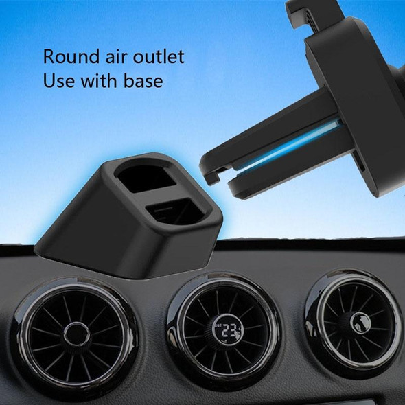 10 PCS Car Air Outlet Clip Accessories Round Olecranon Non-Slip Air Outlet Clip(Black)