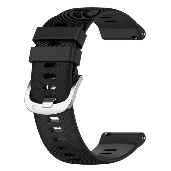 Xiaomi MI Watch Sport 22mm Solid Color Soft Silicone Watch Band(Black)
