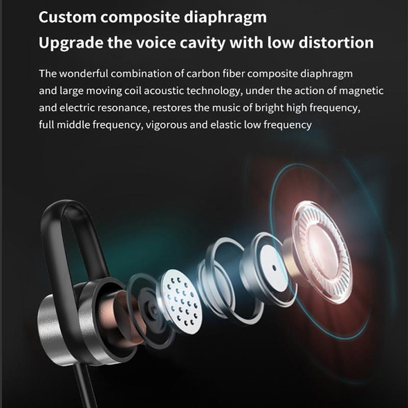 k18 Wireless Bluetooth Neck-mounted Magnetic Noise Cancelling Earphone with Digital Display Function(Silver)