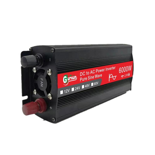 Gurxun 6000W High Power Sine Wave Inverter With Single Digital Display, Specification: 48V-220V