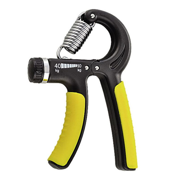 10-40kg Adjustable R-shaped Grip Finger Hand Training Gym(Black Yellow (Plastic Bag))