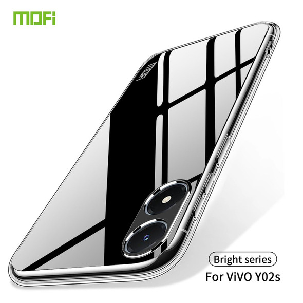 vivo Y02s MOFI Ming Series Ultra-thin TPU Phone Case(Transparent)