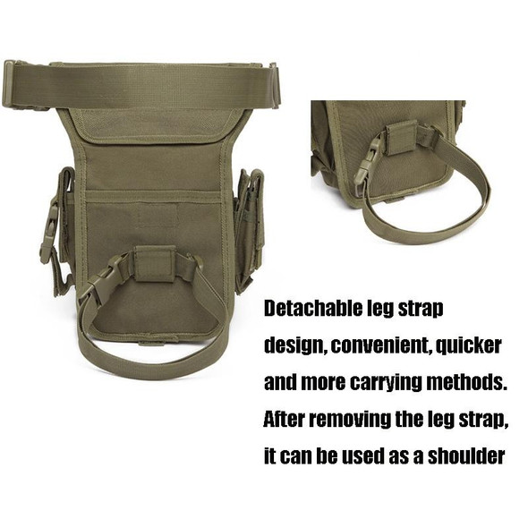 B05 Wild Fishing Portable Waist Bag Outdoor Sports Multifunctional Leg Bag(Khaki)