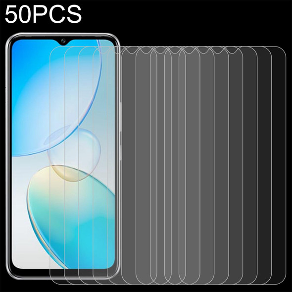 50 PCS 0.26mm 9H 2.5D Tempered Glass Film - Infinix Hot 12 Pro