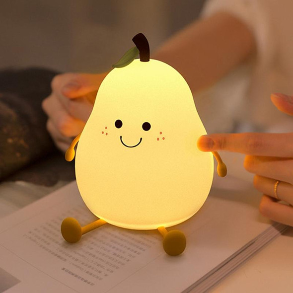 L40 Home Pear Night Light Love Silicone Sleeping Lamp