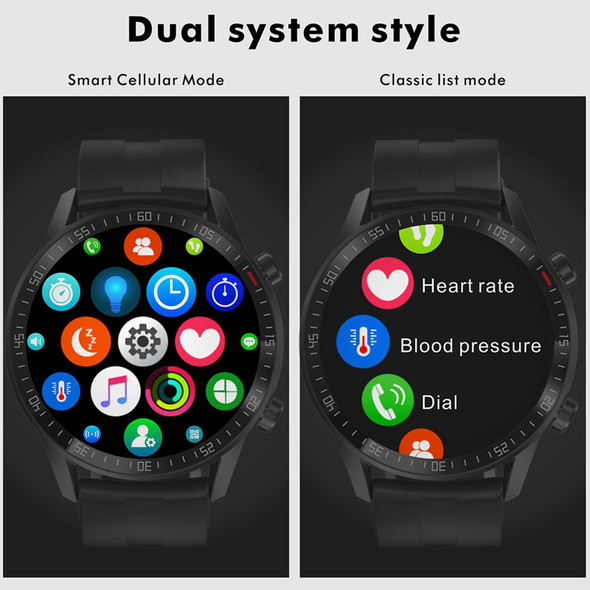 Q88 1.28 inch Touch Screen Dual-mode Bluetooth Smart Watch, Support Sleep Monitor / Heart Rate Monitor / Blood Pressure Monitoring(Silver Milanese Strap)