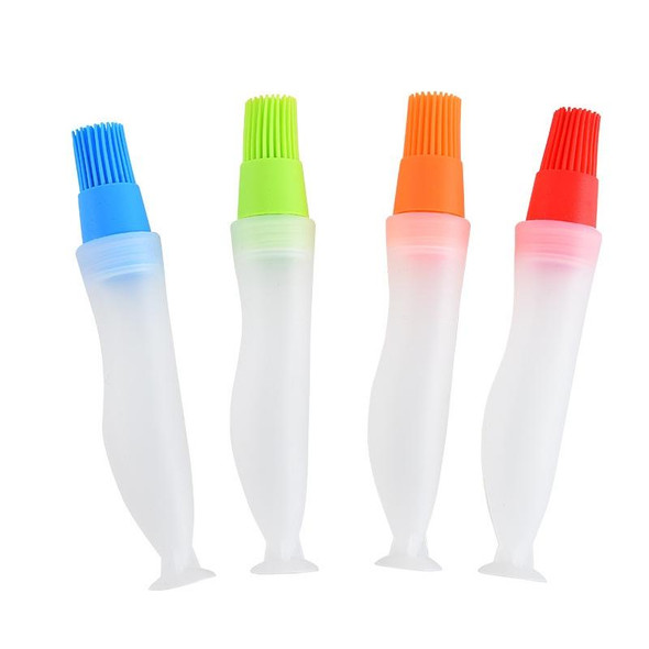 4 PCS Convenient Silicone Baking BBQ Oil Bottle Brush(Color Random Delivery)