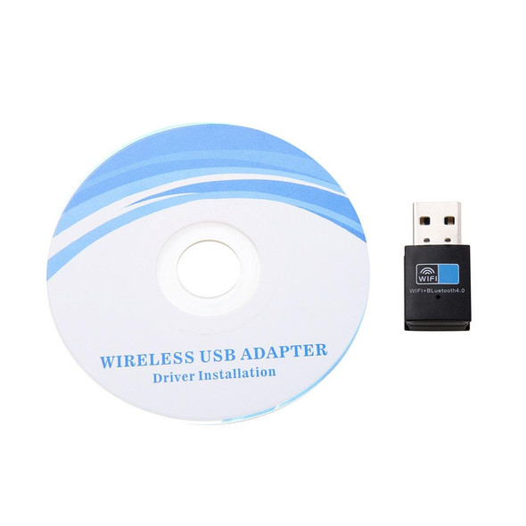 2 in 1 Bluetooth 4.0 + 150Mbps 2.4GHz USB WiFi Wireless Adapter