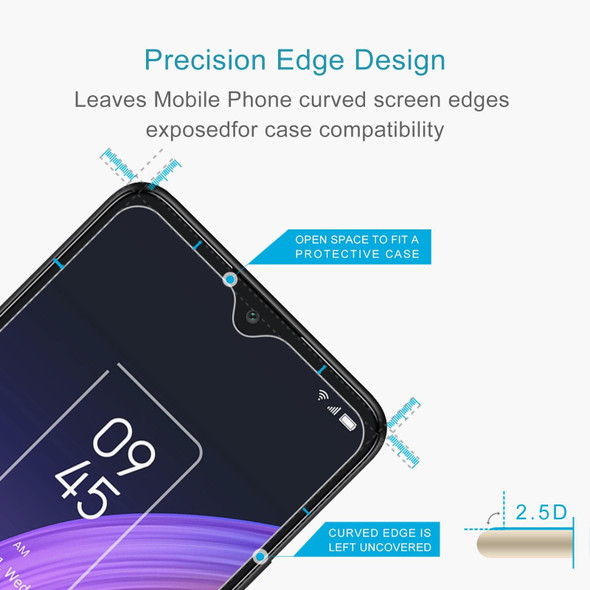 50 PCS 0.26mm 9H 2.5D Tempered Glass Film - Xiaomi A1