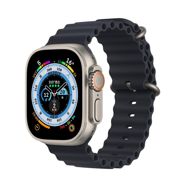 Apple Watch Ultra Ocean Silicone Watch Band(Midnight)