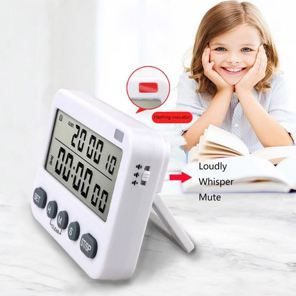 YS-218 Digital Timer 99-Hour Positive Countdown Reminder, Style: With Vibration