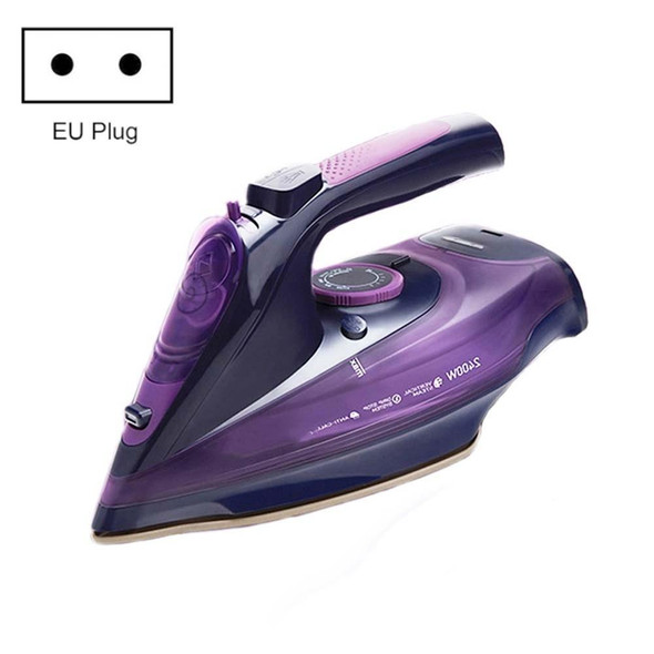 2400W Household Wireless Iron Handheld Steam Iron Garment Steamer,EU Plug(Purple)