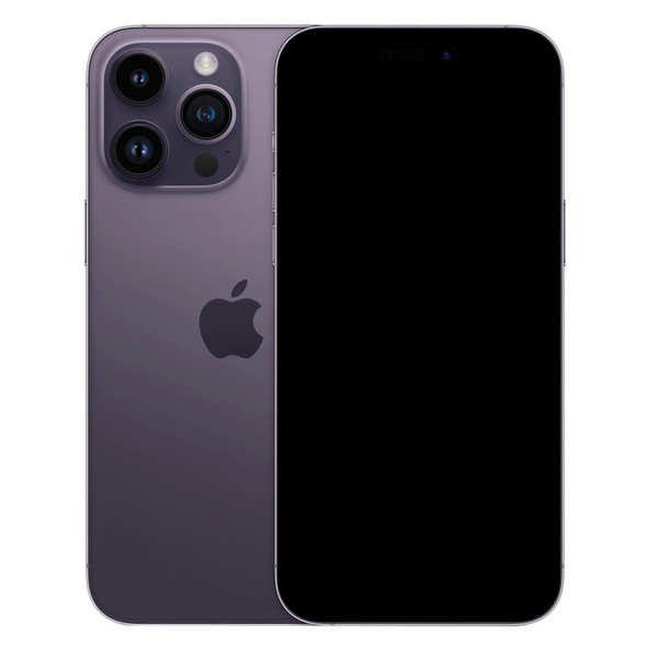 Black Screen Non-Working Fake Dummy Display Model for iPhone 14 Pro(Dark Purple)