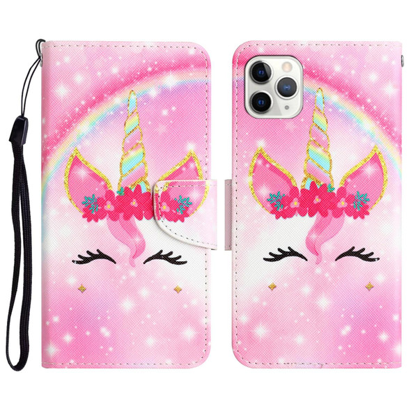 Colored Drawing Leatherette Phone Case - iPhone 11 Pro(Unicorn)