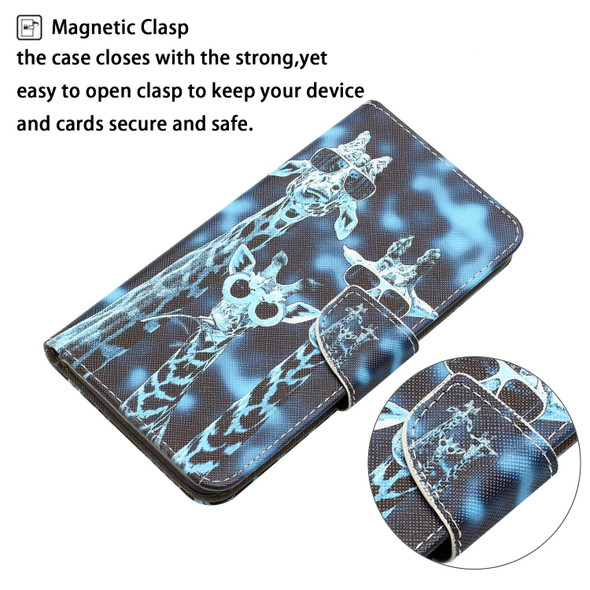 Colored Drawing Leatherette Phone Case - iPhone 12 Pro Max(Giraffes)