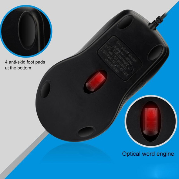 ZGB 512C USB Wired Computer Mouse (Black)