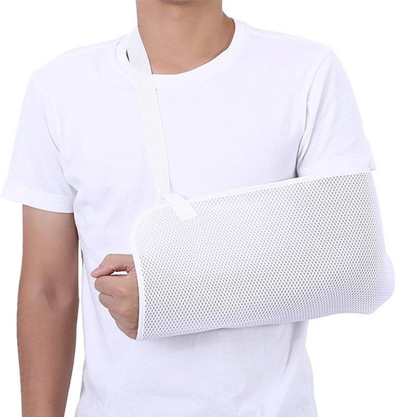 MTP-1019 Fracture Fixation Strap Arm Mesh Breathable Forearm Sling(White)