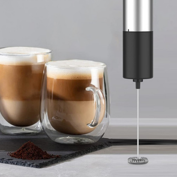 Handheld Electric Milk Frother - Perfect for Lattes & Cappuccinos