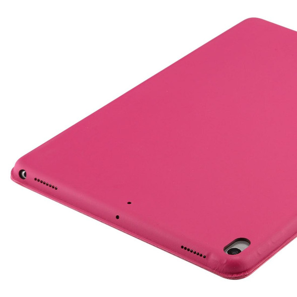 iPad Air 3 10.5 inch Horizontal Flip Smart Leather Case with Three-folding Holder(Rose Red)