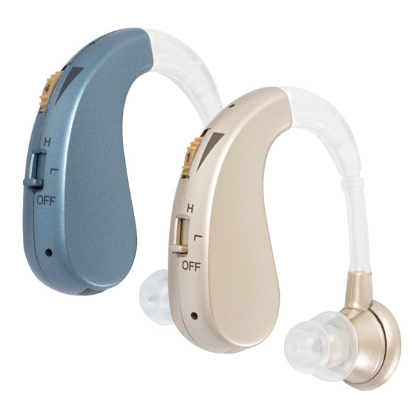 Hearing Aid Audiphones Sound Amplifier US Plug(Blue)