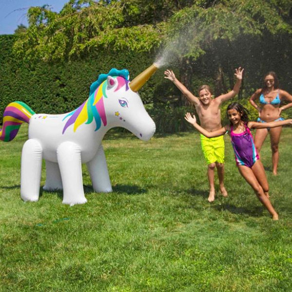 Unicorn Inflatable Water Sprinkler - Fun Summer Water Games