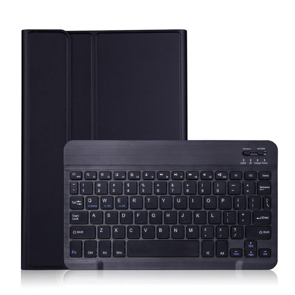 A500 - Samsung Galaxy Tab A7 T500/T505 10.4 inch 2020 Detachable Bluetooth Keyboard Ultrathin Horizontal Flip Leatherette Tablet Case with Holder & Elastic Band(Black)