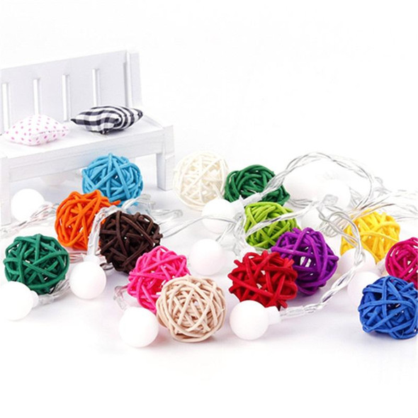 10 PCS Artificial Straw Ball - Birthday Party Wedding Christmas Home Decor(Wood Color)