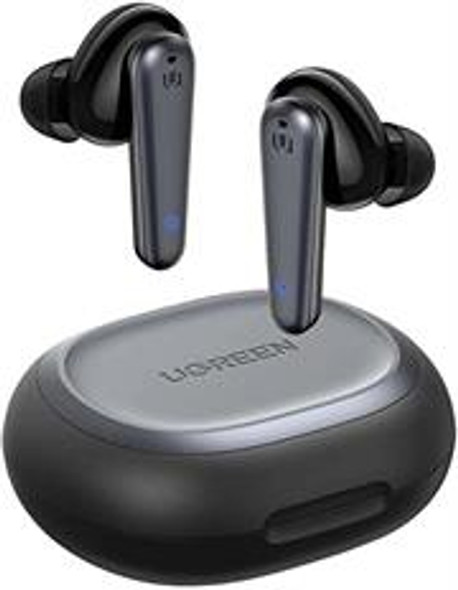 Ugreen HiTune T1 Wireless Earbuds with 4 Microphones - HiFi Stereo Bluetooth Earphones with Deep Bass Mode, ENC Noise Cancelling for Clear Calls, Touch Control, IPX5 Waterproof - Black, Retail Box , 1 year Limited Warranty