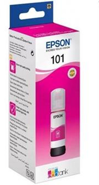 Epson T03V34A 101 EcoTank Magenta Original Ink Bottle - Compatible with Epson EcoTank L4156 MEAF, L6190, L6176, L6170, L6160, L4160, L4150, and L14150 printers, Retail Box , No Warranty