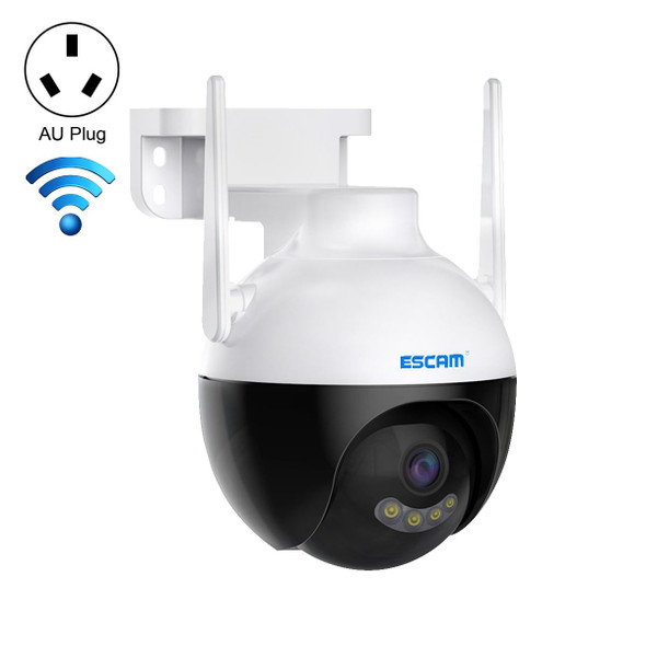 ESCAM QF300 3MP Smart WiFi IP Camera Support AI Humanoid Detection/Auto Tracking/Cloud Storage/Two-way Voice Night Vision, Plug Type:AU Plug