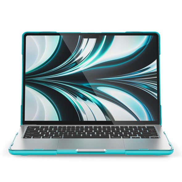 MacBook Air 13.6 inch A2681 2022 TPU + PC Two-color Anti-fall Laptop Protective Case(Light Blue)