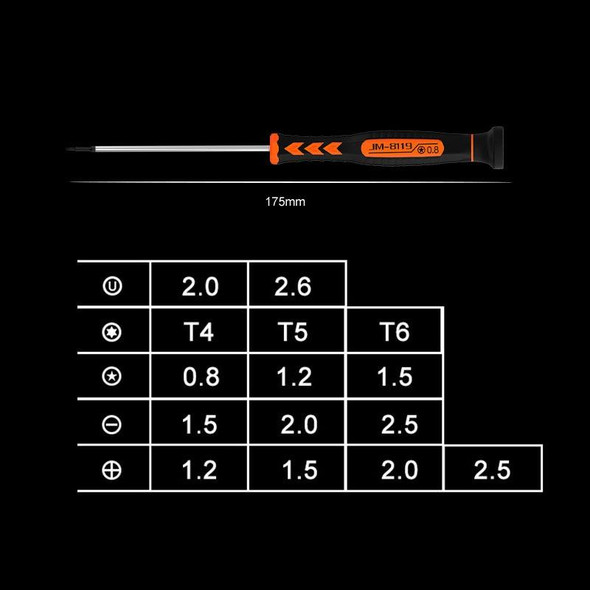 JAKEMY JM-8119 T6 Repair Mobile Phone Screwdriver Tool