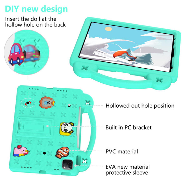 Handle Kickstand Children EVA Shockproof Tablet Case - iPad Pro 11 2018 / 2020 / 2021(Mint Green)