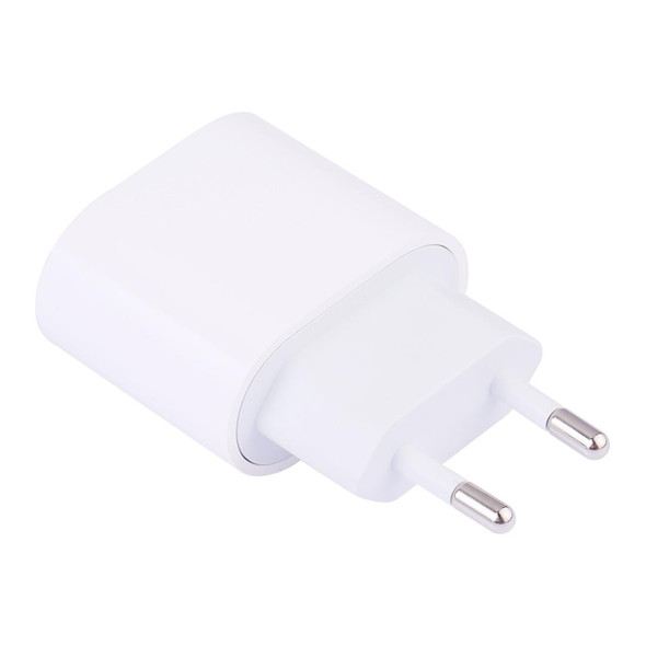 18W Type-C / USB-C PD Quick Charger Power Adapter, EU Plug(White)