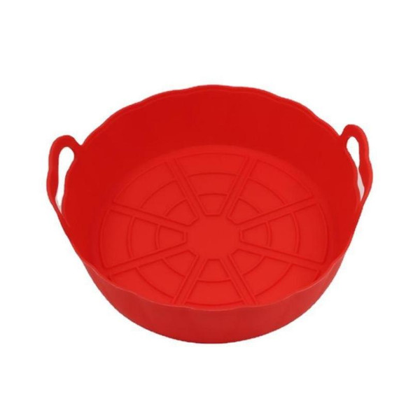 Air Fryer High Temperature Silicone Cake Pan(Red)