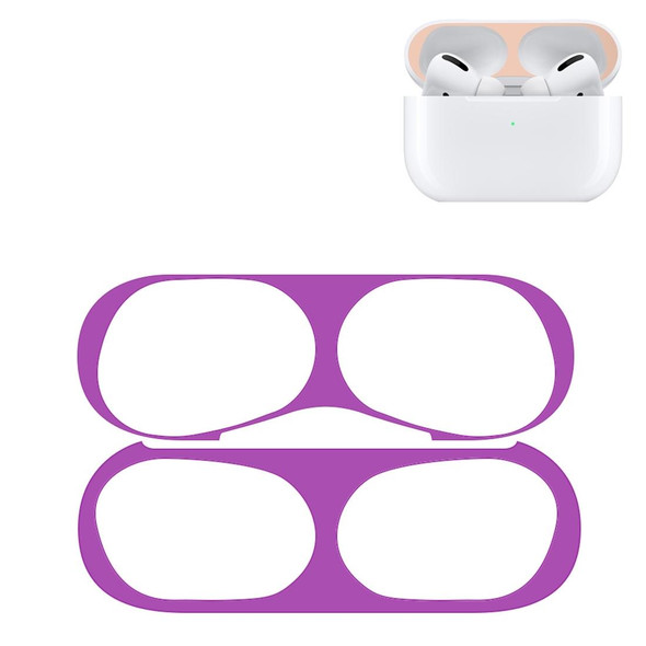 Apple AirPods Pro 2 Wireless Earphone Protective Case Metal Sticker(Purple)