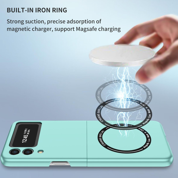 Samsung Galaxy Z Flip3 5G Magsafe Magnetic Folding PC Phone Case(Light Blue)
