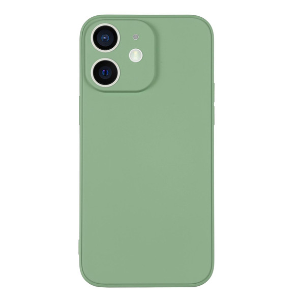 iPhone 12 Silicone Phone Case with Wrist Strap(Matcha Green)