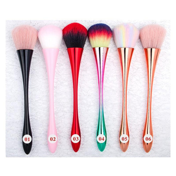 Nail Dust Cleaning Brush Nail Glitter Remover UV Gel Powder Removal Acrylic Nail Brushes Manicure Tools Black Small Waist