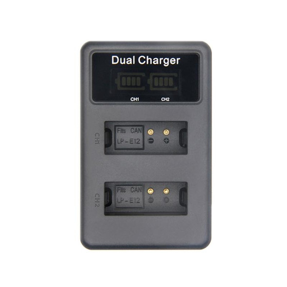LP-E12 Vertical Dual Charge Action Camera Battery Charger