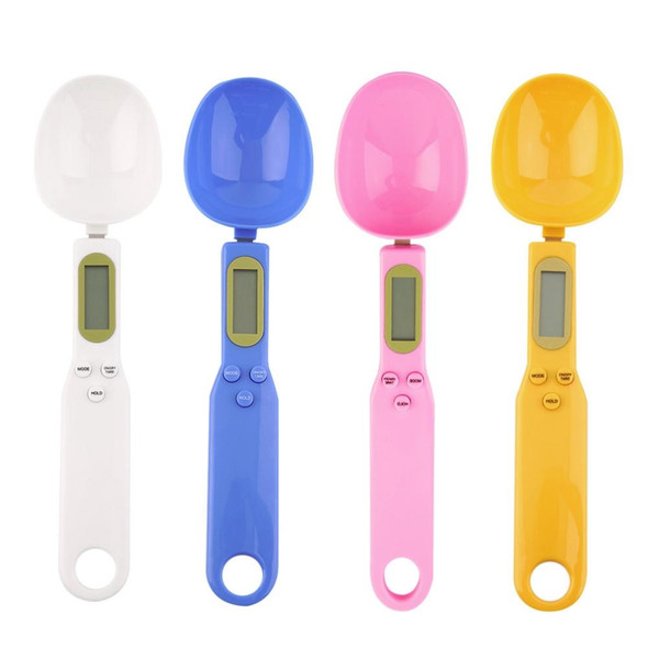 Digital LCD Kitchen Food Weight Measurement Professional Electronic Scale Spoon Scale(Yellow)