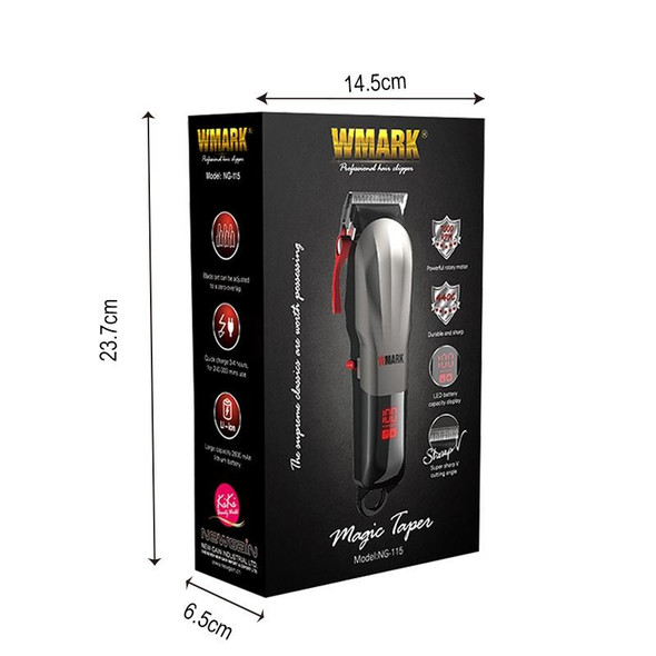 WMARK NG-115 Electric Clippers Rechargeable Hair Clippers, EU Plug