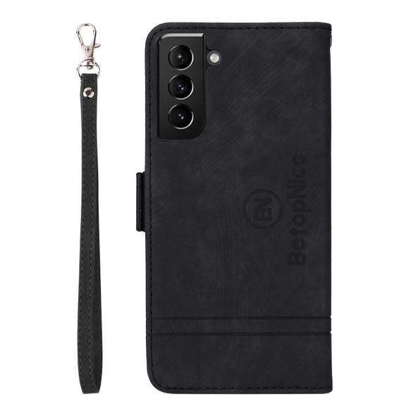 Samsung Galaxy S21+ 5G BETOPNICE Dual-side Buckle Leather Phone Case(Black)